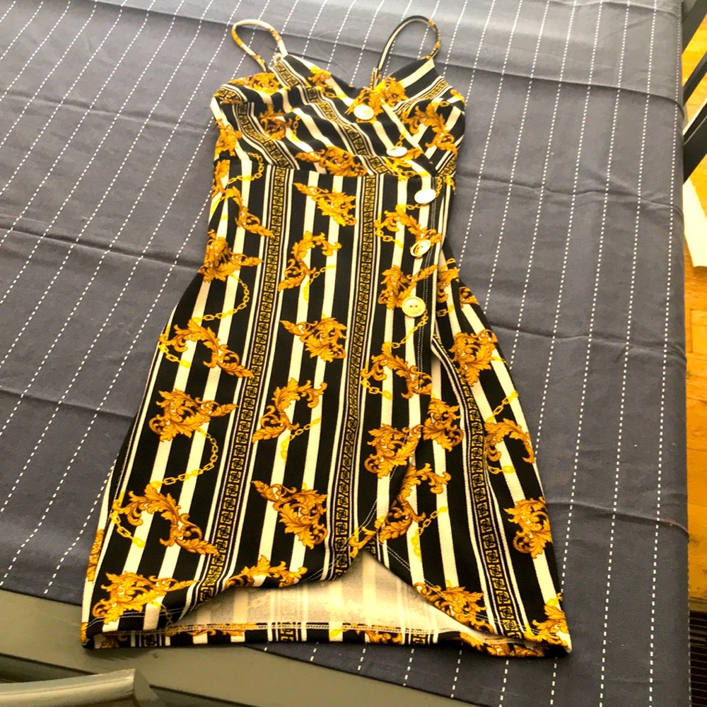 Gold Chained Casual Dress
